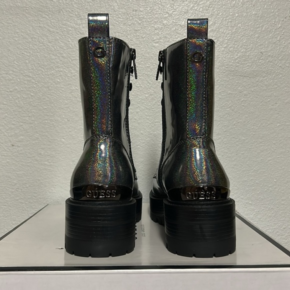 GUESS Fearne Combat Boot in Red - Picture 4 of 6